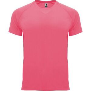 Roly Mens Bahrain Short-Sleeved Sports T-Shirt / Fluorescent Pink